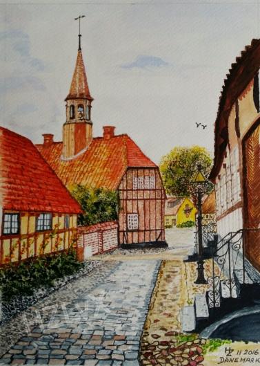 24 x 32 cm, Schmincke colours, on Canson Montval 300, "Denmark"