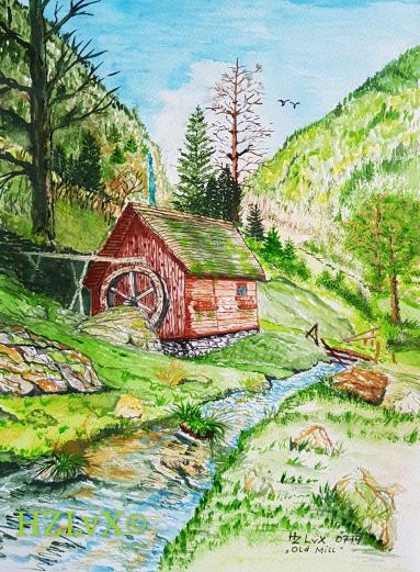 24 x 32 cm,  " Mill in Austria "ONLY PROFESSIONAL PRINTS AVAILABLE !!!!!