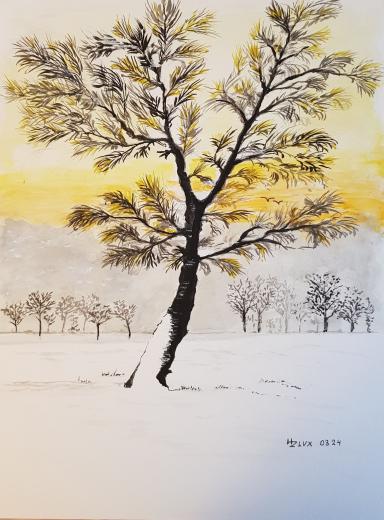 24 x 32 cm, "Winter"